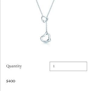 Tiffany doubly heart necklace